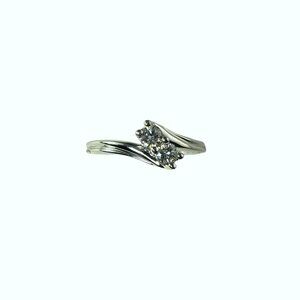 "Ever Us" 14 Karat White Gold and Diamond Ring Size 6.5 #14878